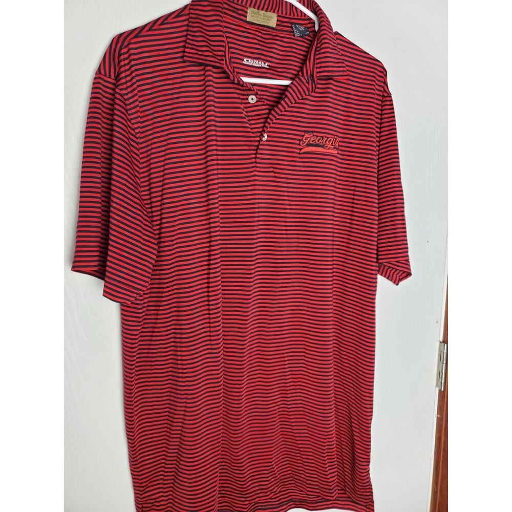 Dallas Wayne Boot Company Georgia Bulldog UGA Football Polo Shirt Large